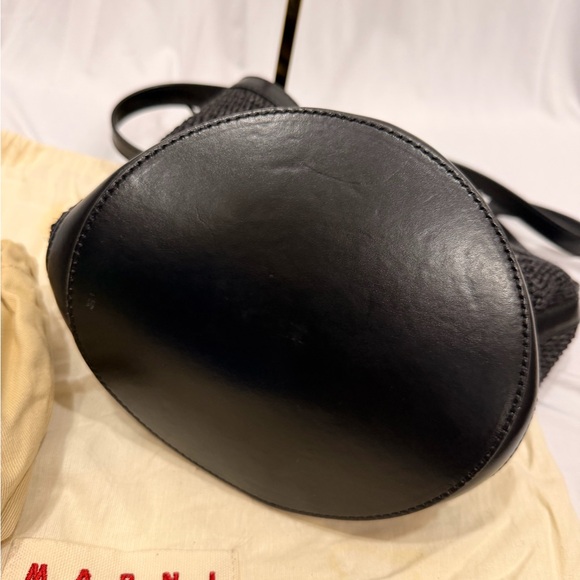 Marni Black and White Woven Mini Bag - Picture 3 of 7